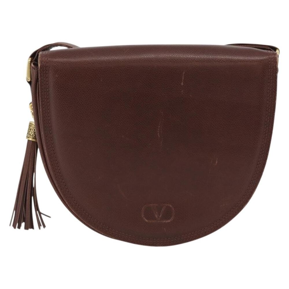 Valentino Leather Shoulder Bag Gold